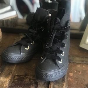 Black Leather Converse